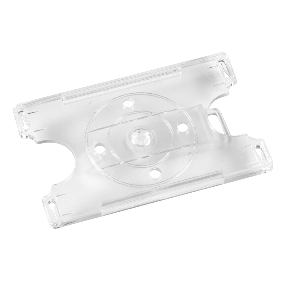 Porta-Credencial de Acrílico con Clip Giratorio