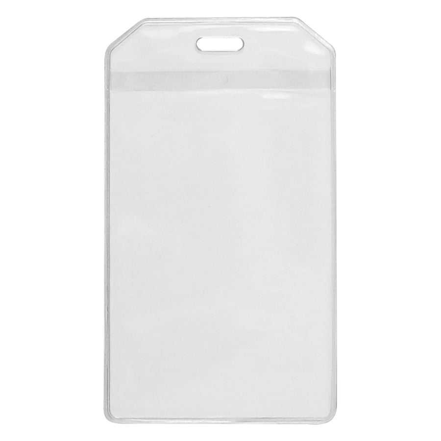 Porta-Credencial Vertical de PVC Clear