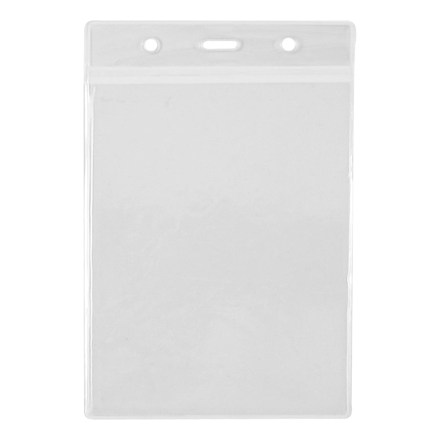Porta-Credencial Vertical Grande de PVC Clear