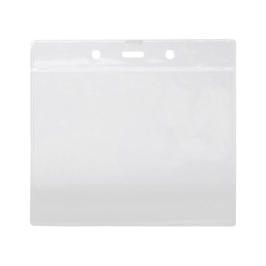 Porta-Credencial Horizontal Grande de PVC Clear